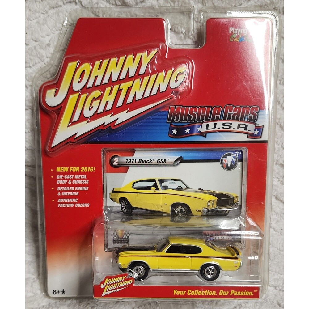 New JOHNNY LIGHTNING Classic Gold 1971 BUICK GSX Limited Edition NiP